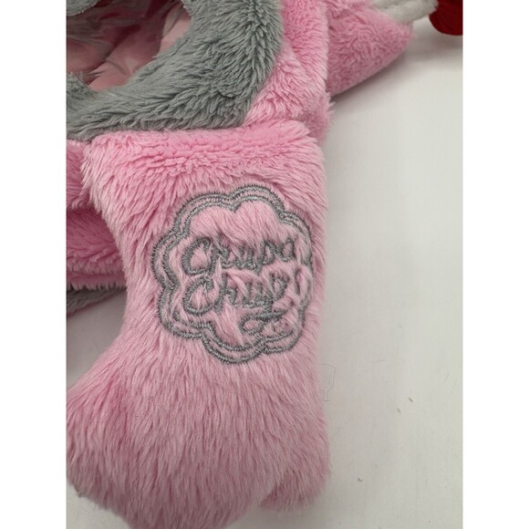 Chupa Chups Pink Triceratops Dinosaur Backpack Carry Bag Plush Purse 13" - Picture 3 of 8